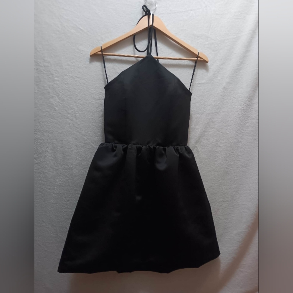 DELFI Collective NWOT Anthropologie Black Halter Cocktail Dress Size XS - Picture 6 of 11